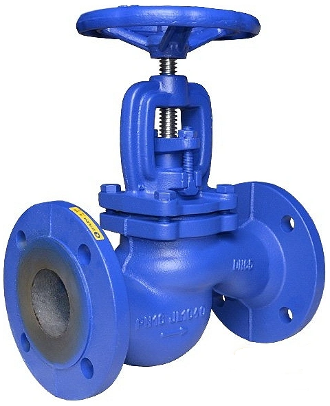 Клапан запорный Zetkama 215А Ду300 Ру16 фланцевый