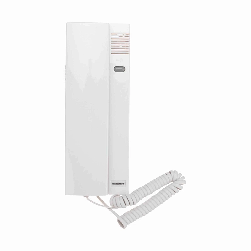 Трубка домофона Rexant RX-349 с индикатором и регулировкой громкости, цвет белый 45-0349