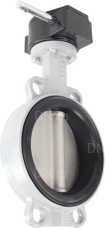 Затвор дисковый поворотный ABRA BUV-VF863D Ду250 Ру16 межфланцевый, корпус - чугун GG25, диск - нержавеющая сталь AISI 316, уплотнение - NBR, с редуктором