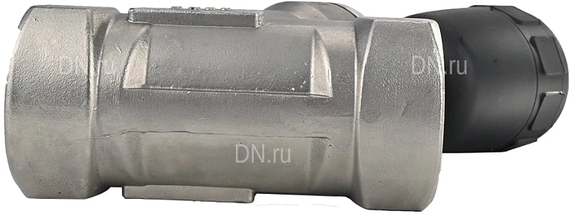 Клапан отсечной пневматический 2″ Ду50 Ру25, корпус - нержавеющая сталь SS316, резьбовой, Y-образный, корпус привода - пластик (VSP3241P-T-1PNC)