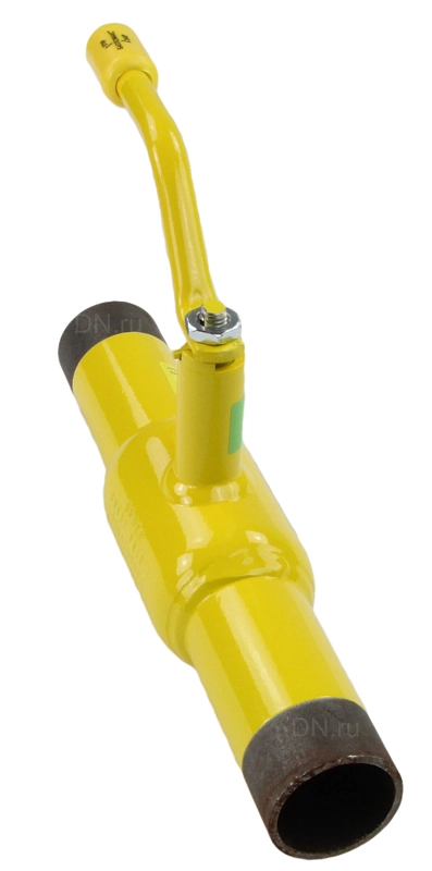 Кран шаровой Broen Ballomax КШГ 70.102.080 Ду80 Ру16 ГАЗ стандартнопроходной, двухходовой, сталь 09Г2С, уплотнение - PTFE, под приварку, ручка-рычаг, Траб=-40/+80℃
